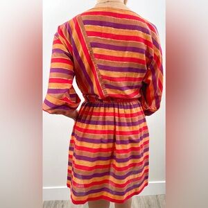 SOLD!! 1980s Diane Von Furstenberg  Striped Vintage 80s Dress Stripe